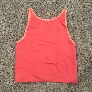 Coral Ribbed Tank Top